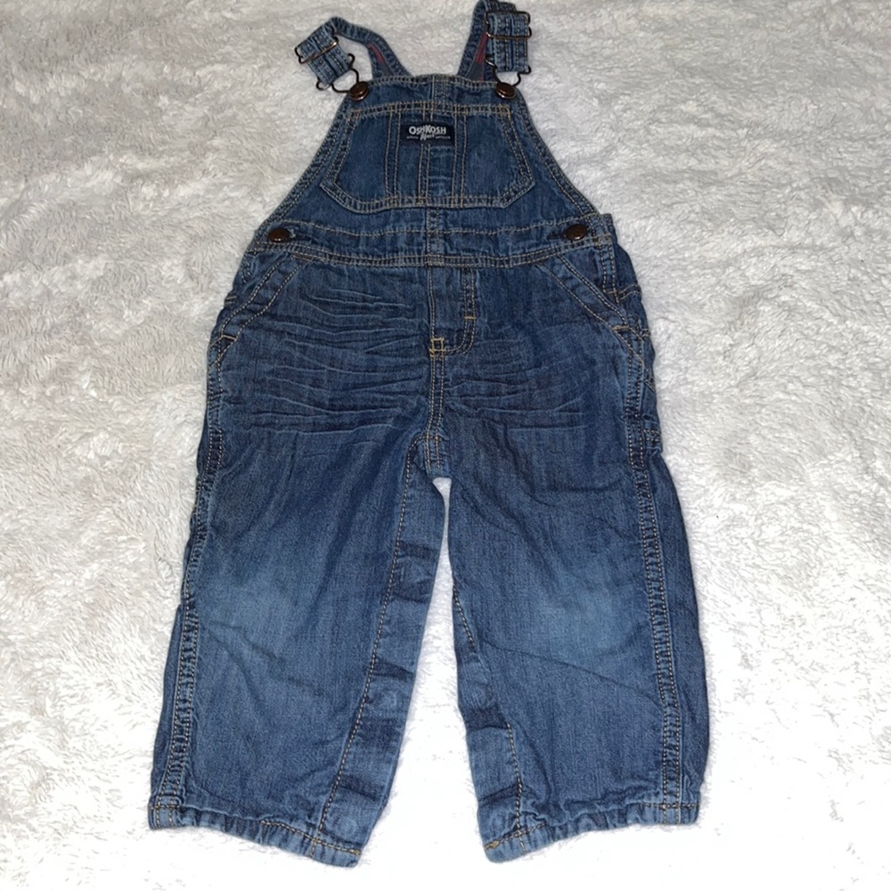 Oshkosh Bgosh denim 12-18 month jean overalls
